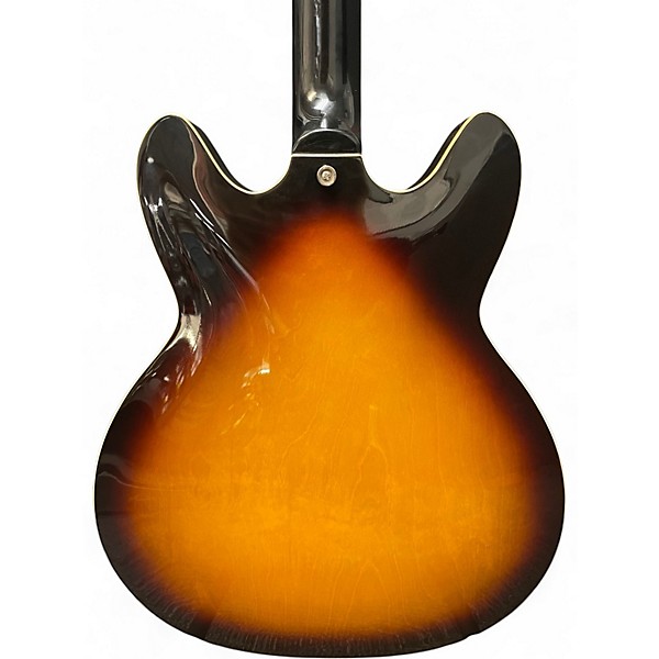 Used Hagstrom Viking Tobacco Sunburst Hollow Body Electric Guitar