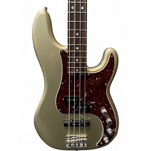 Used 2017 Fender American Elite Precision Bass CHAMPAGNE Electric Bass Guitar