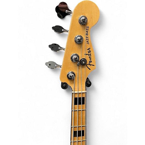 Used Fender American Elite Jazz Bass Black Electric Bass Guitar