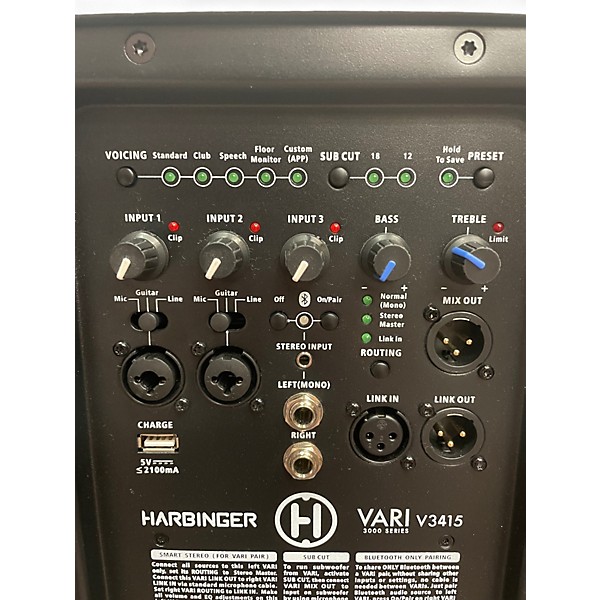Used Harbinger V3415 Powered Speaker