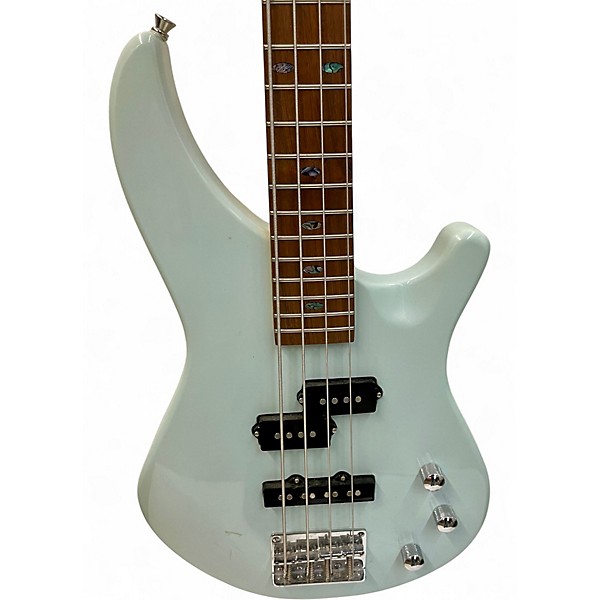 Used Mitchell mb100 Blue Electric Bass Guitar