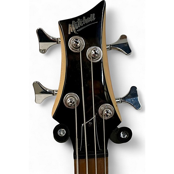 Used Mitchell mb100 Blue Electric Bass Guitar