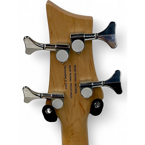 Used Mitchell mb100 Blue Electric Bass Guitar