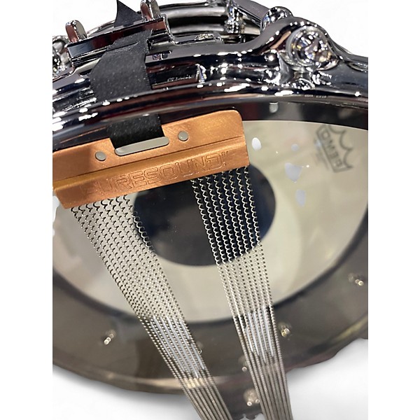 Used Ludwig 6.5X14 Black Magic Snare Black Drum