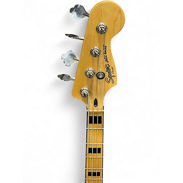Used Squier Vintage Modified Jazz Bass Natural Electric Bass Guitar