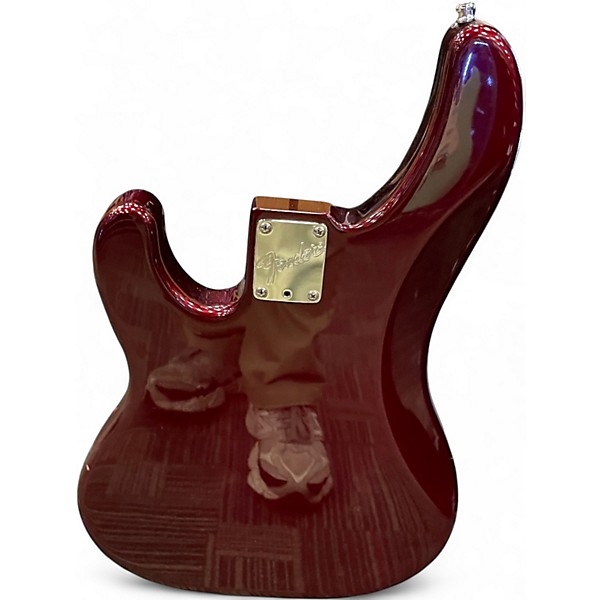 Used Fender Player Plus Precision Bass Candy Apple Red Electric Bass Guitar