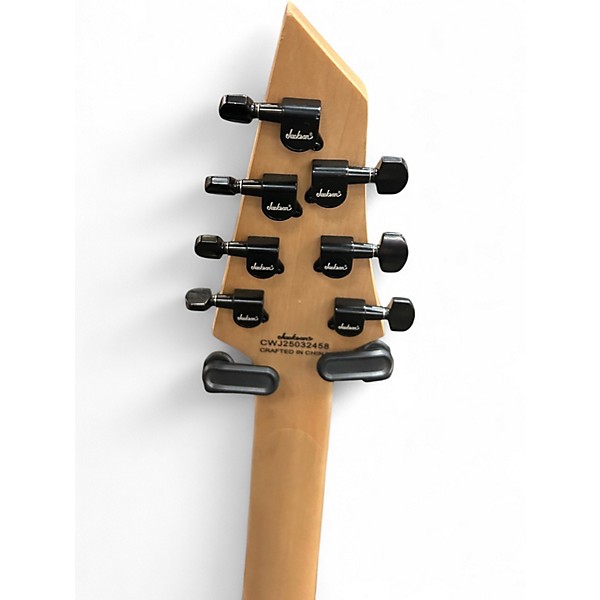 Used Jackson JS22Q-7 Black Burst Solid Body Electric Guitar