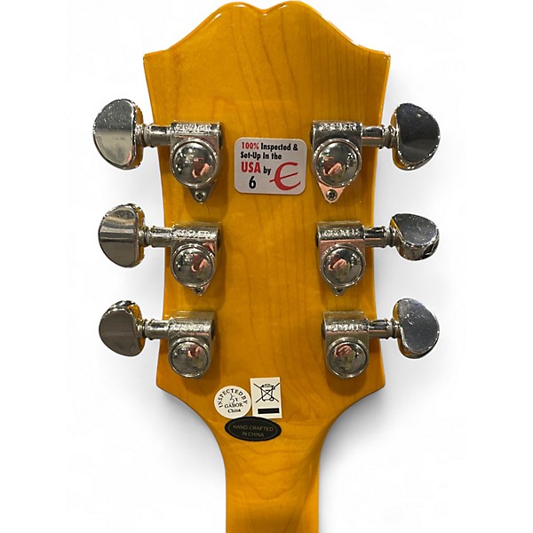 Used Epiphone Wildkat AN natural yellow Hollow Body Electric Guitar