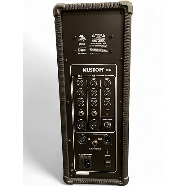 Used Kustom PA PA50 Powered Speaker