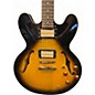 Used Epiphone Dot Deluxe Flametop 2 Color Sunburst Hollow Body Electric Guitar
