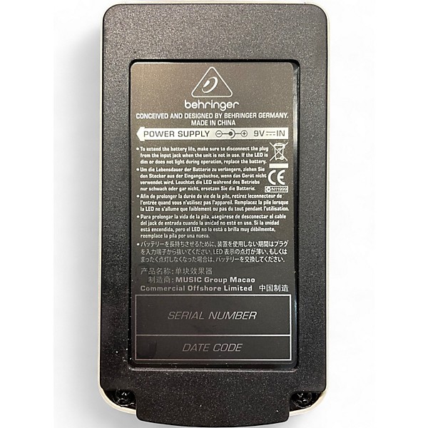 Used Behringer NR300 Noise Reduction Effect Pedal