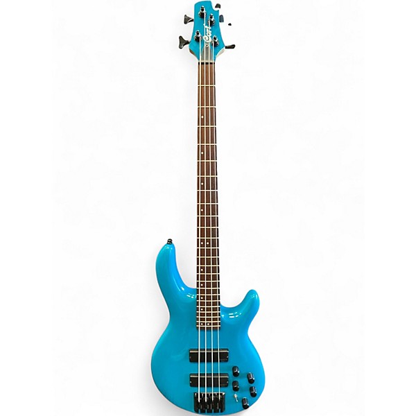 Used Cort Artisan Series C4 Deluxe Candy Blue Electric Bass Guitar