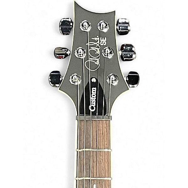 Used PRS SE Custom 24 Black Solid Body Electric Guitar