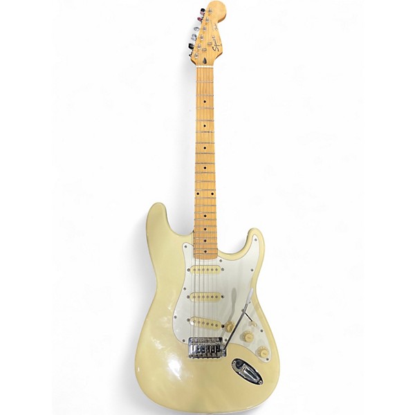 Used Squier Standard Stratocaster Buttercream Solid Body Electric Guitar