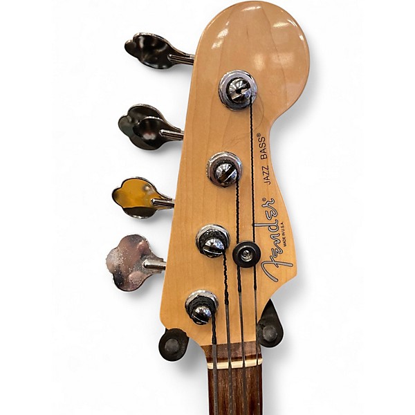 Used 2013 Fender American Standard Jazz Bass 3 Tone Sunburst Electric Bass Guitar