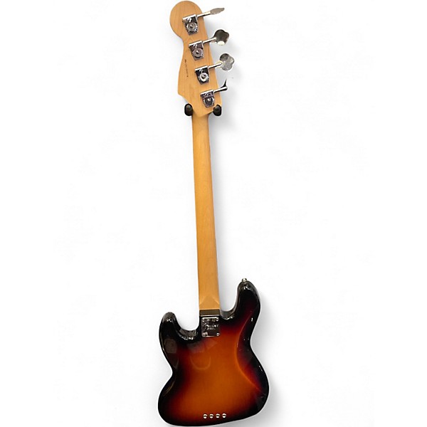 Used 2013 Fender American Standard Jazz Bass 3 Tone Sunburst Electric Bass Guitar