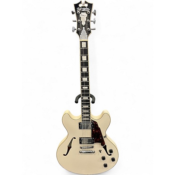 Used D'Angelico Premium Series DC Semihollow White Hollow Body Electric Guitar