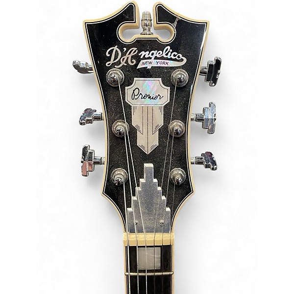 Used D'Angelico Premium Series DC Semihollow White Hollow Body Electric Guitar