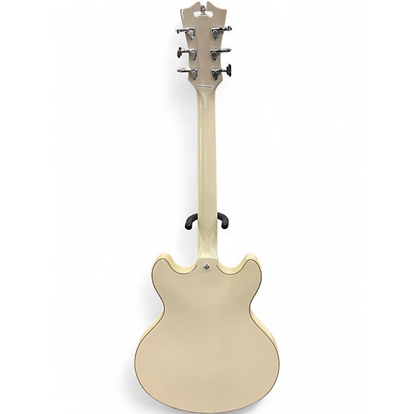 Used D'Angelico Premium Series DC Semihollow White Hollow Body Electric Guitar
