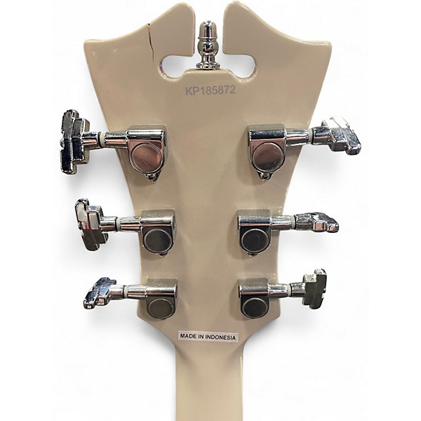 Used D'Angelico Premium Series DC Semihollow White Hollow Body Electric Guitar