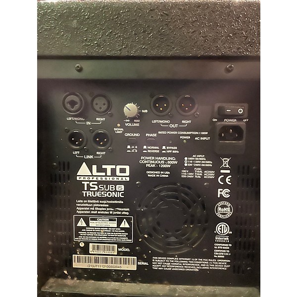 Used Alto TS SUB 15 Powered Subwoofer