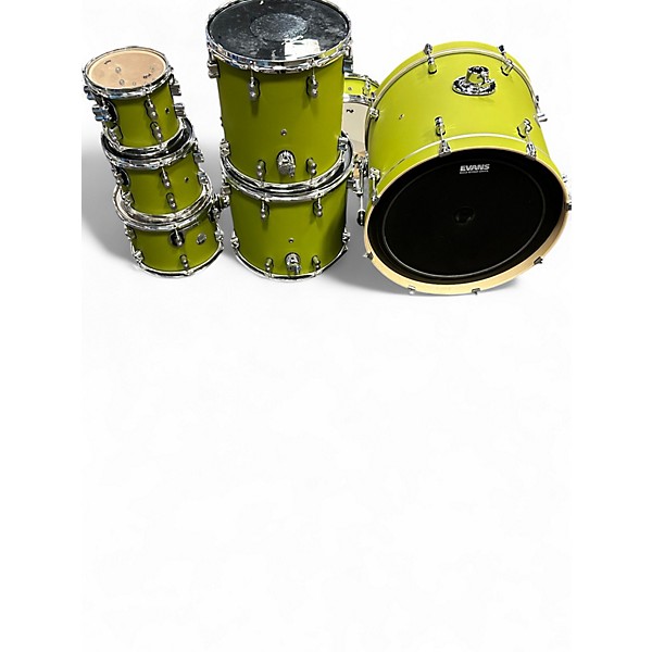 Used PDP by DW 7 Piece Concept Series SATIN OLIVE Drum Kit
