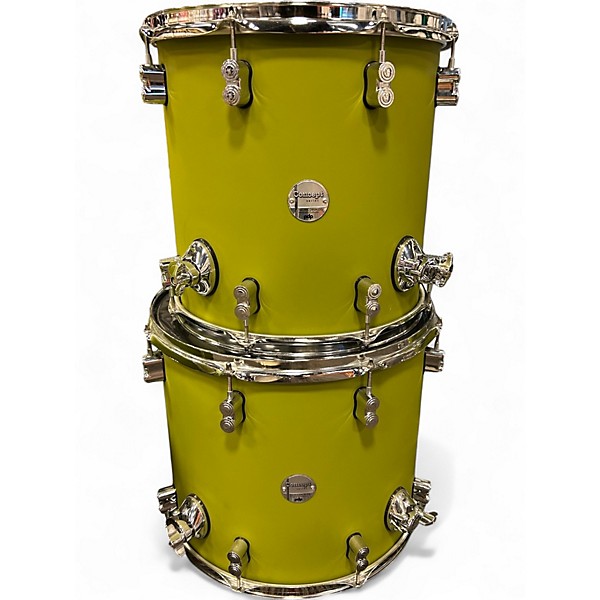 Used PDP by DW 7 Piece Concept Series SATIN OLIVE Drum Kit