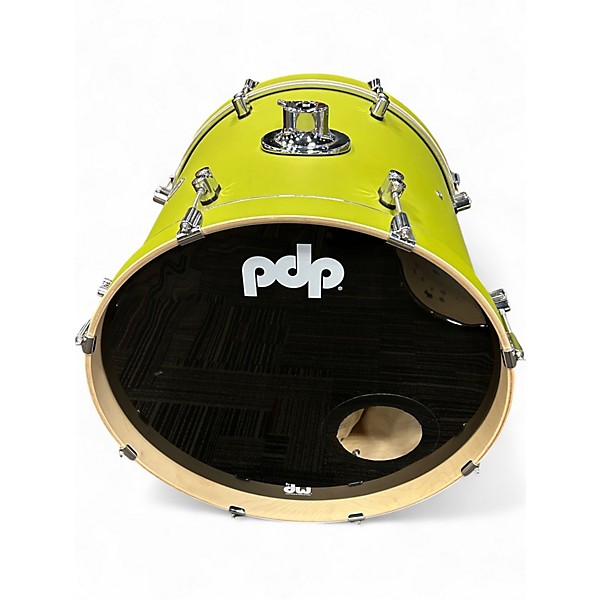 Used PDP by DW 7 Piece Concept Series SATIN OLIVE Drum Kit