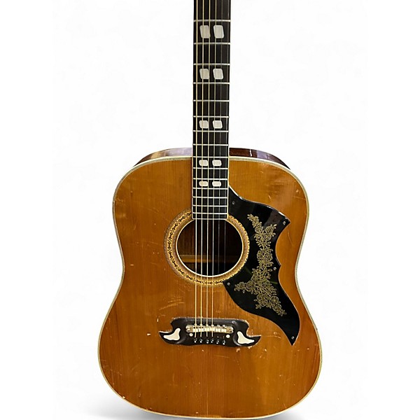 Used National Dreadnought  Natural Acoustic Guitar