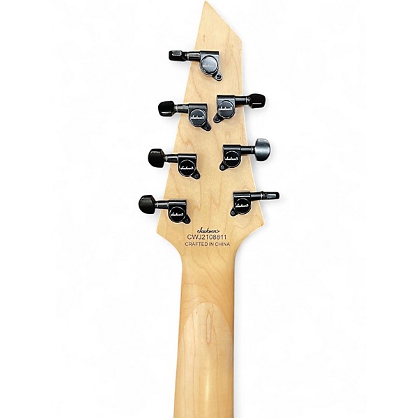 Used Jackson JS22-7 Dinky 7 String Black Solid Body Electric Guitar