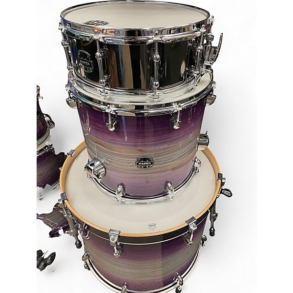 Used Mapex 6 Piece armory Trans Purple Drum Kit