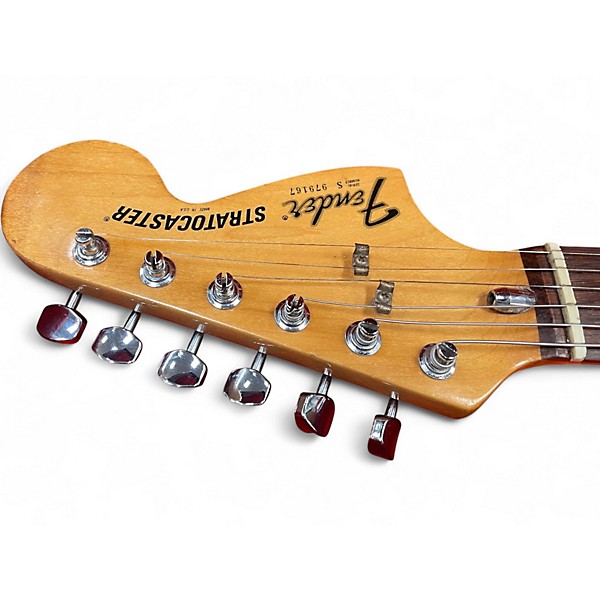 Vintage 1981 Fender American Stratocaster Black Solid Body Electric Guitar