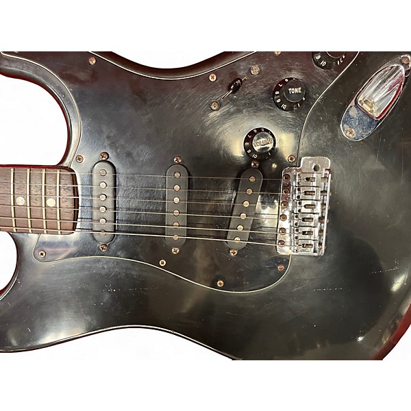 Vintage 1981 Fender American Stratocaster Black Solid Body Electric Guitar