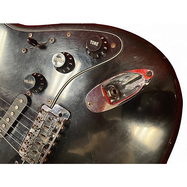 Vintage 1981 Fender American Stratocaster Black Solid Body Electric Guitar