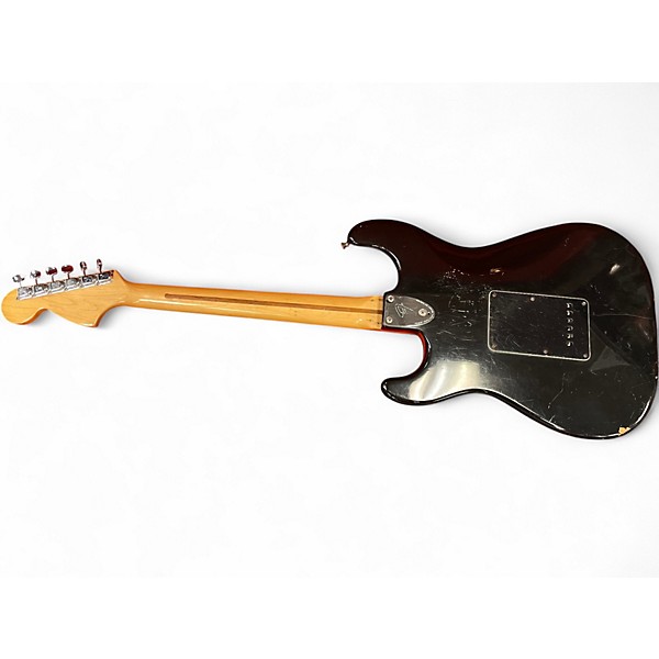 Vintage 1981 Fender American Stratocaster Black Solid Body Electric Guitar