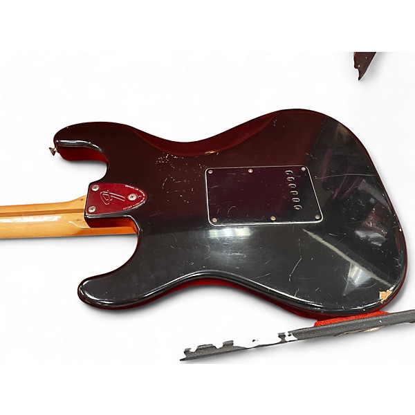 Vintage 1981 Fender American Stratocaster Black Solid Body Electric Guitar