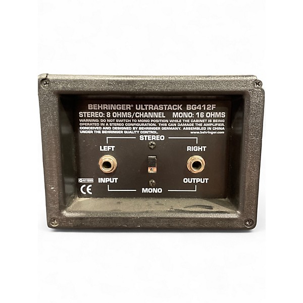 Used Behringer Ultrastack BG412F 4x12 Guitar Cabinet