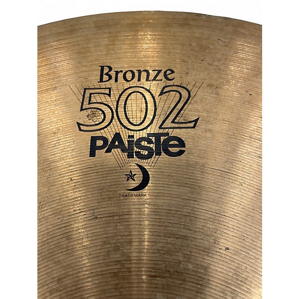 Used Paiste 20in Bronze 502  Cymbal