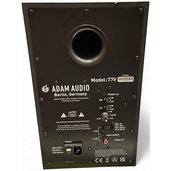 Used ADAM Audio T7V 7" Active Studio Monitors Powered Monitor