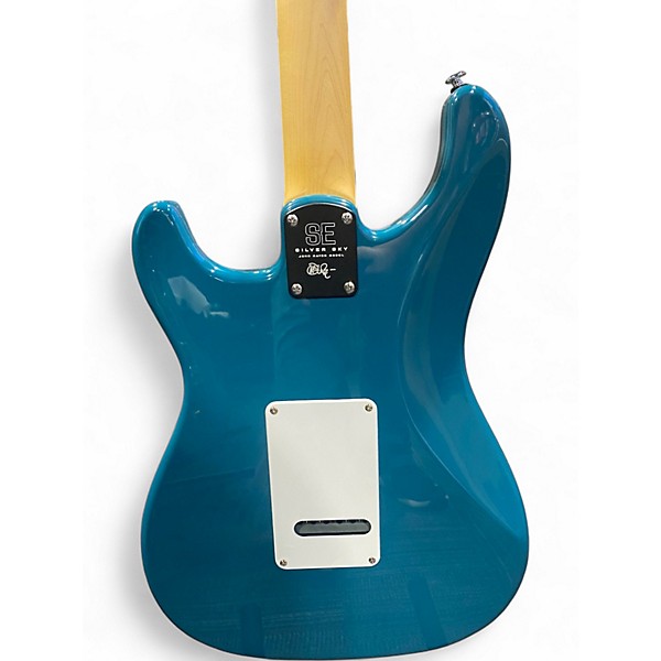 Used PRS SE Silver Sky Nylon Blue Solid Body Electric Guitar