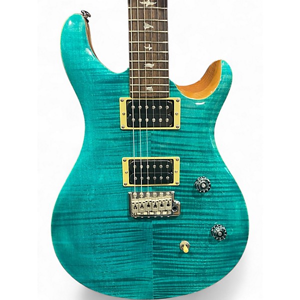 Used PRS CE24 Turquoise Solid Body Electric Guitar