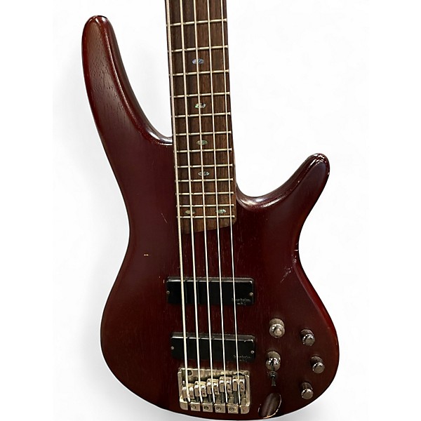 Used Ibanez SR505 5 String Walnut Electric Bass Guitar