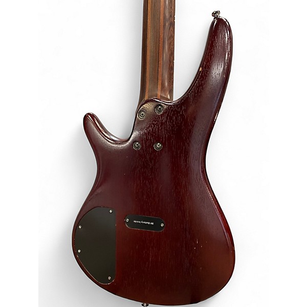 Used Ibanez SR505 5 String Walnut Electric Bass Guitar