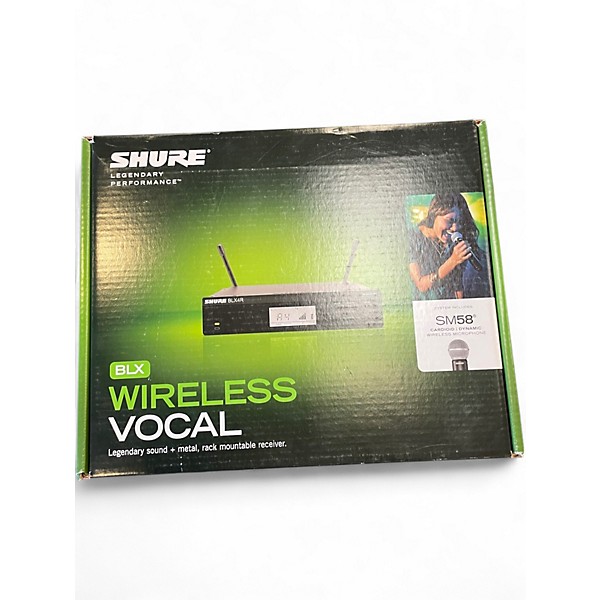Used Shure BLX24R/SM58 Handheld Wireless System