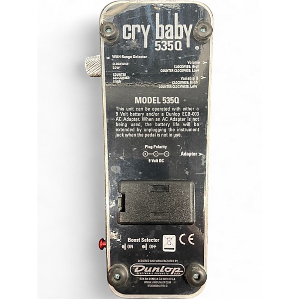 Used Dunlop 535Q Cry Baby Multi-Wah Effect Pedal