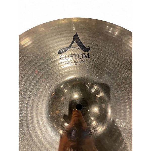Used Zildjian 20in A Custom Medium Ride Cymbal