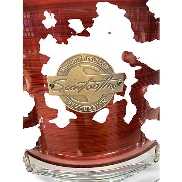 Used Sawtooth 6 Piece Drum Kit red Drum Kit