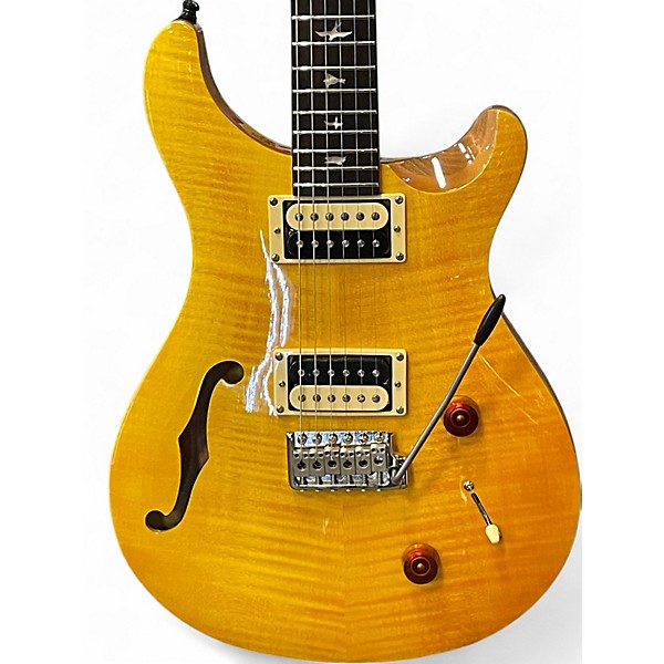 Used 2024 PRS SE22 Yellow Tiger Hollow Body Electric Guitar