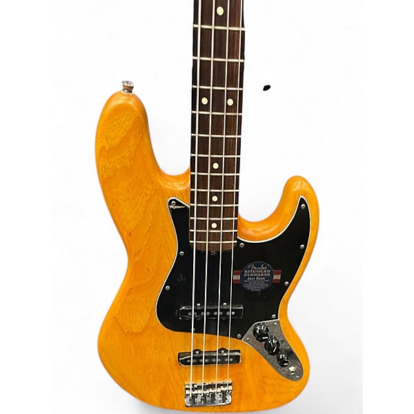 Used Fender American Standard Jazz Bass Natural Electric Bass Guitar