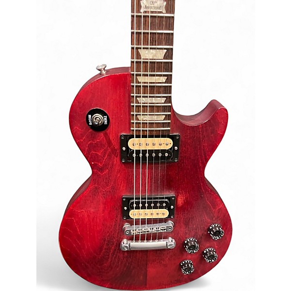 Used Gibson 2014 Les Paul Studio 120th Annivesary Worn Cherry Solid Body Electric Guitar